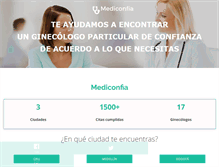 Tablet Screenshot of mediconfia.com